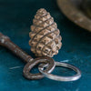Pine cone keychain