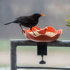 Balkon-Futterschale Balus (terrakotta) – Kompakte Futterschale mit Klemme für Balkone