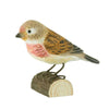 Houtgesneden Vogelbeeld Kneu – DecoBird | Wildlife Garden