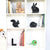 Silhouet Zittend konijn