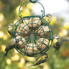 Couronne porte-boules de graisse pour 6 boules en métal vert – à suspendre | CJ Wildbird Foods