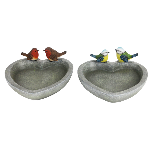 Herzförmiges Vogelbad