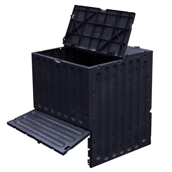 Compostvat Eco-King 600 liter zwart detail
