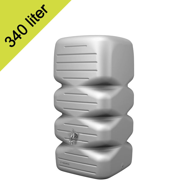 Regenton Cubus 340 liter grijs