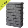 Rocky Junior muurregenton 300 liter donker graniet
