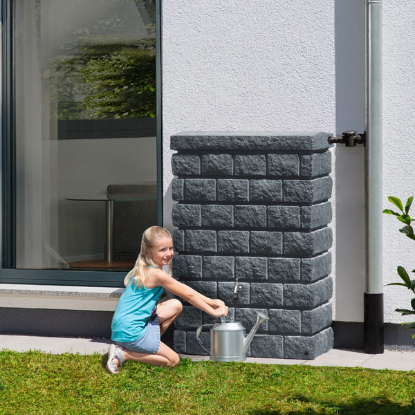Rocky Junior muurregenton 300 liter donker graniet 2