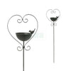 Birdbath Heart on metal skewer