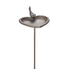Vogelbad hart op stok d.bruin