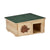 Egelhuis hout groen/naturel