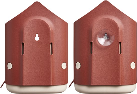 Achterzijde Cosy vogelhuisje en voeder