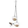 Glass bird feeder 2 pcs.
