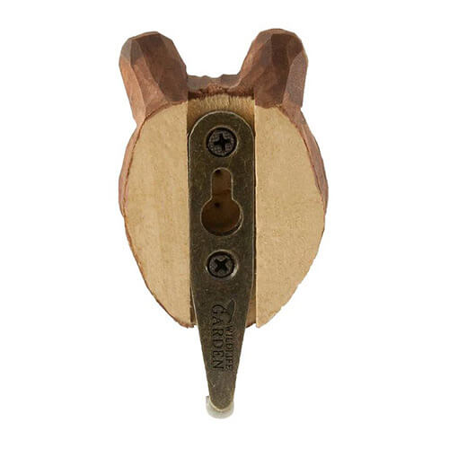 Kledinghaak Bruine Beer – Decoratieve Houten Wandhaak | Wildlife Garden