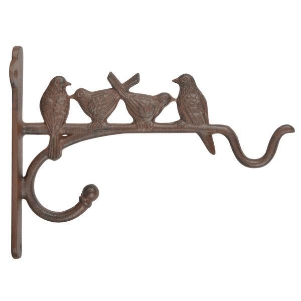 Gietijzeren Hanging Basket Haak met Vogels – Plantenhanger | Esschert Design