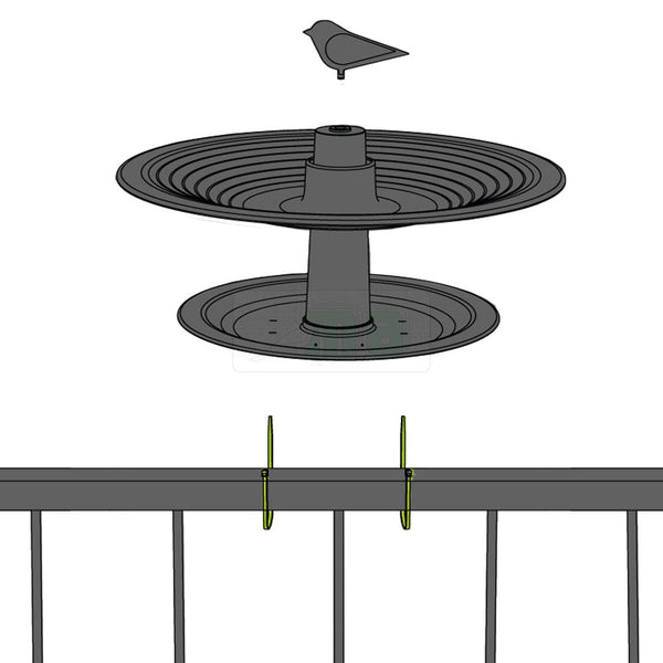 Vogelbad Finch Ivoor