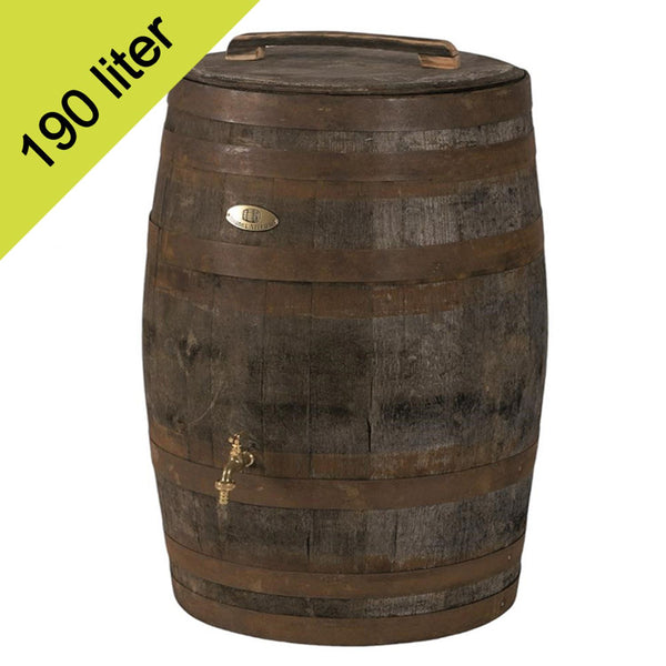 Regenton whiskeyvat 190 liter met los deksel
