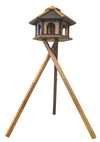 B‑Ten Gift Black Line Voederhuis op poot Frigga – Dennenhouten vogelvoederhuis op kruispoot 121,5 cm