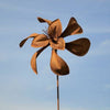 ROUILLE - Fleur spinner en acier Corten