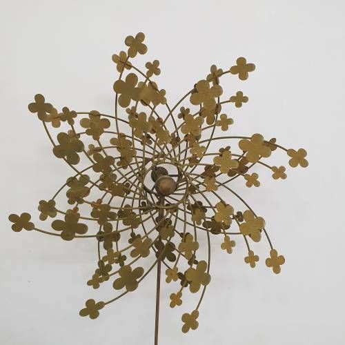 RUST - Cortenstahl-Kleeblatt-Spinner
