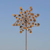 ROUILLE - Toupie trèfle en acier Corten