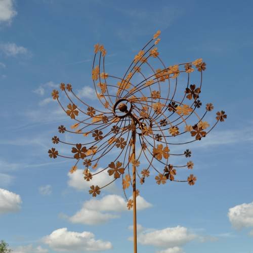 RUST - Cortenstahl-Kleeblatt-Spinner
