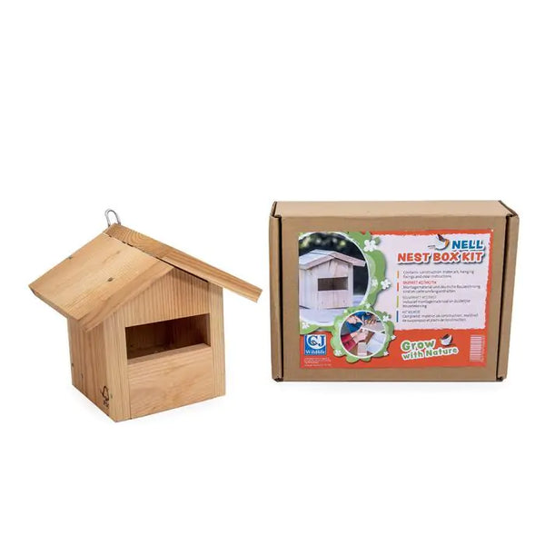 Nell nest box construction kit half open