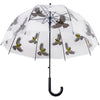 Regenschirm transparent 2-seitig Vogel