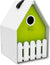 Landhaus Birdhouse White - Lime