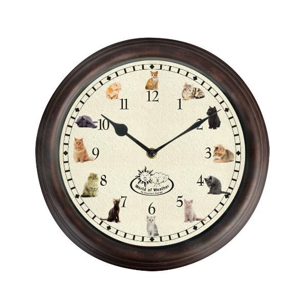 Clock with cat sounds