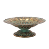 Aged Metal Bird Bath S