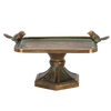 Aged Metal Bird Bath M