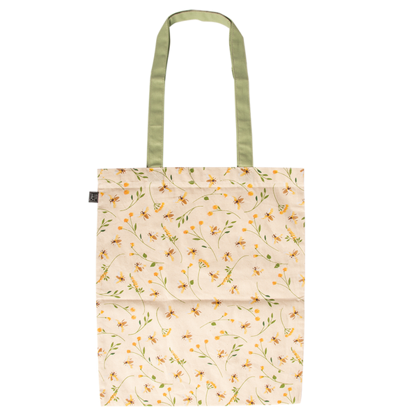 Shopping bag with bee print