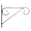 Hanging basket hook with curl S