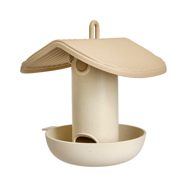 Cosy voedersilo beige gevuld met vogelzaad