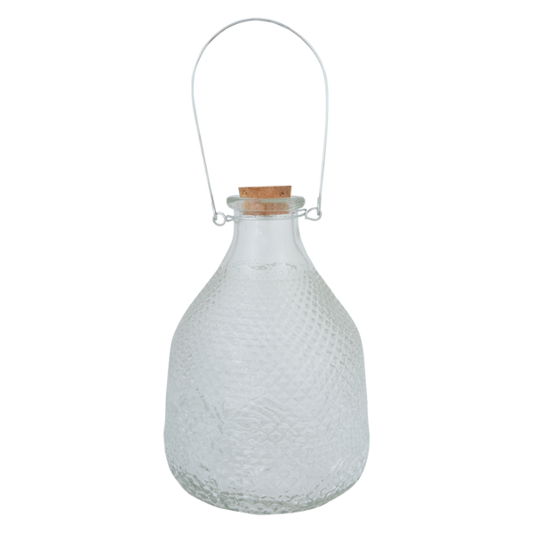 Vintage wespenpot ruitjesglas L