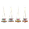 Vogelfutterstation Teetasse Rose