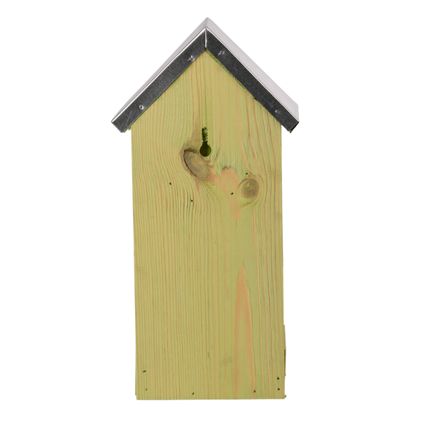 Erdnussbutterhaus mit Futtertisch