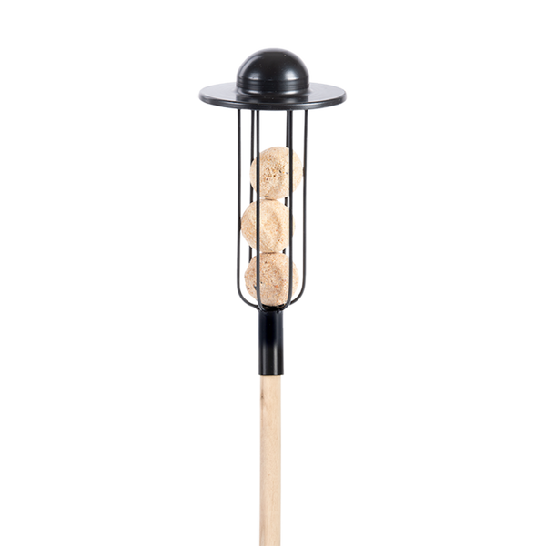 Fat ball machine on pole