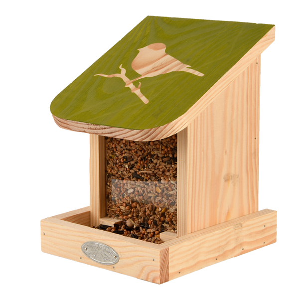 Slide bird feeder