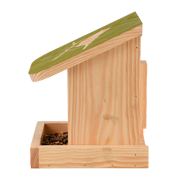Slide bird feeder