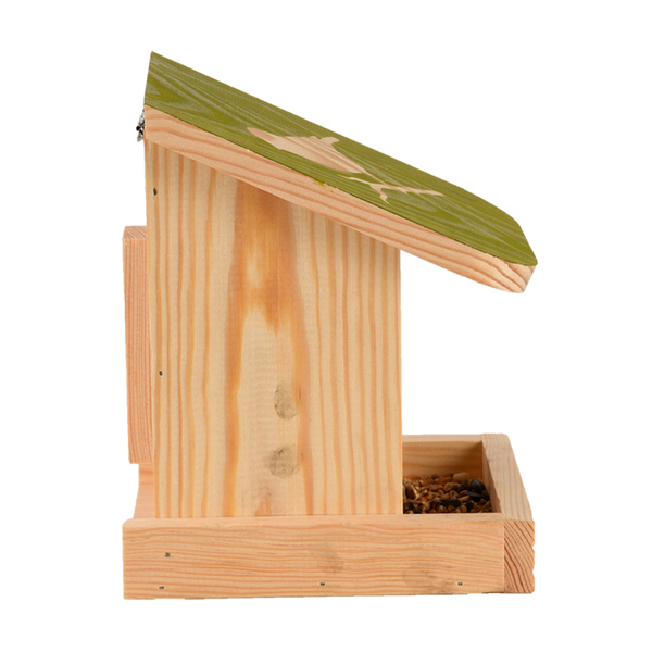 Slide bird feeder