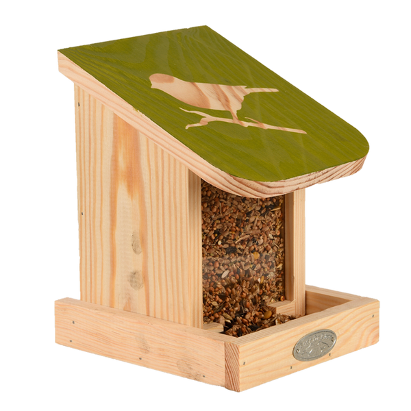 Slide bird feeder
