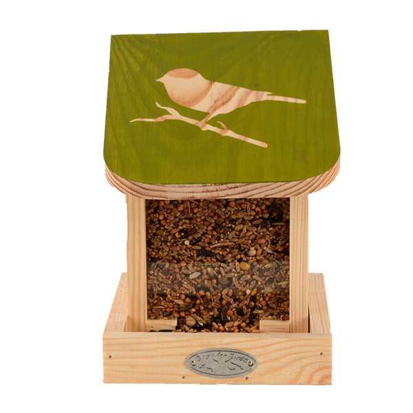 Slide bird feeder