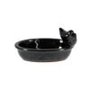 Ceramic feeding/drinking bowl black