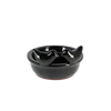 Ceramic feeding/drinking bowl black