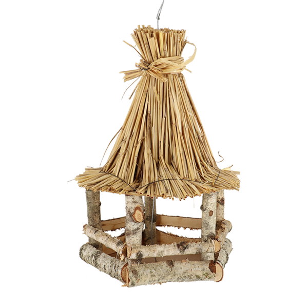 Hangend voederhuis stro