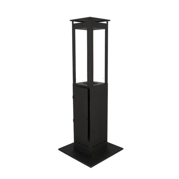 Esschert Design Houtpellet Terrasheater – Zwart staal, 50×50×135,6 cm (FF544)