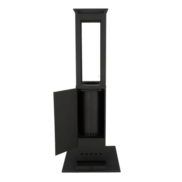 Esschert Design Houtpellet Terrasheater – Zwart staal, 50×50×135,6 cm (FF544)
