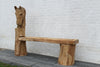 Sculpturen Bank paard