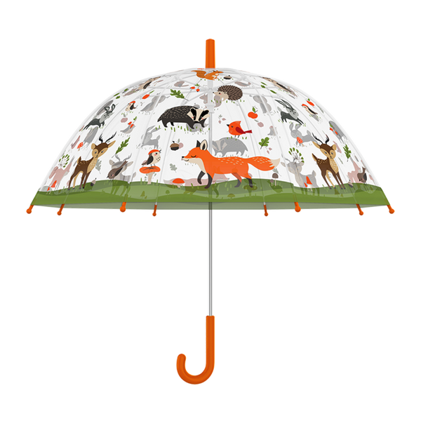 Children's umbrella transparent forest animals