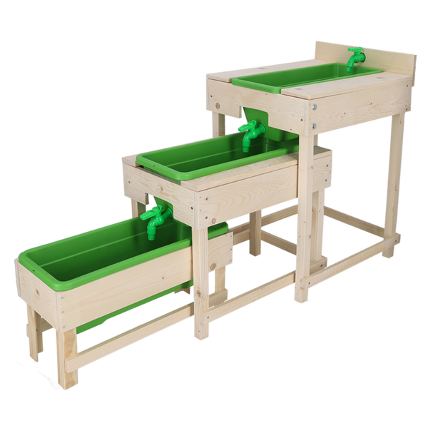Esschert Design Watertafel Set – Indoor watering set met gieter & mister, 0,55 L, edelstaal